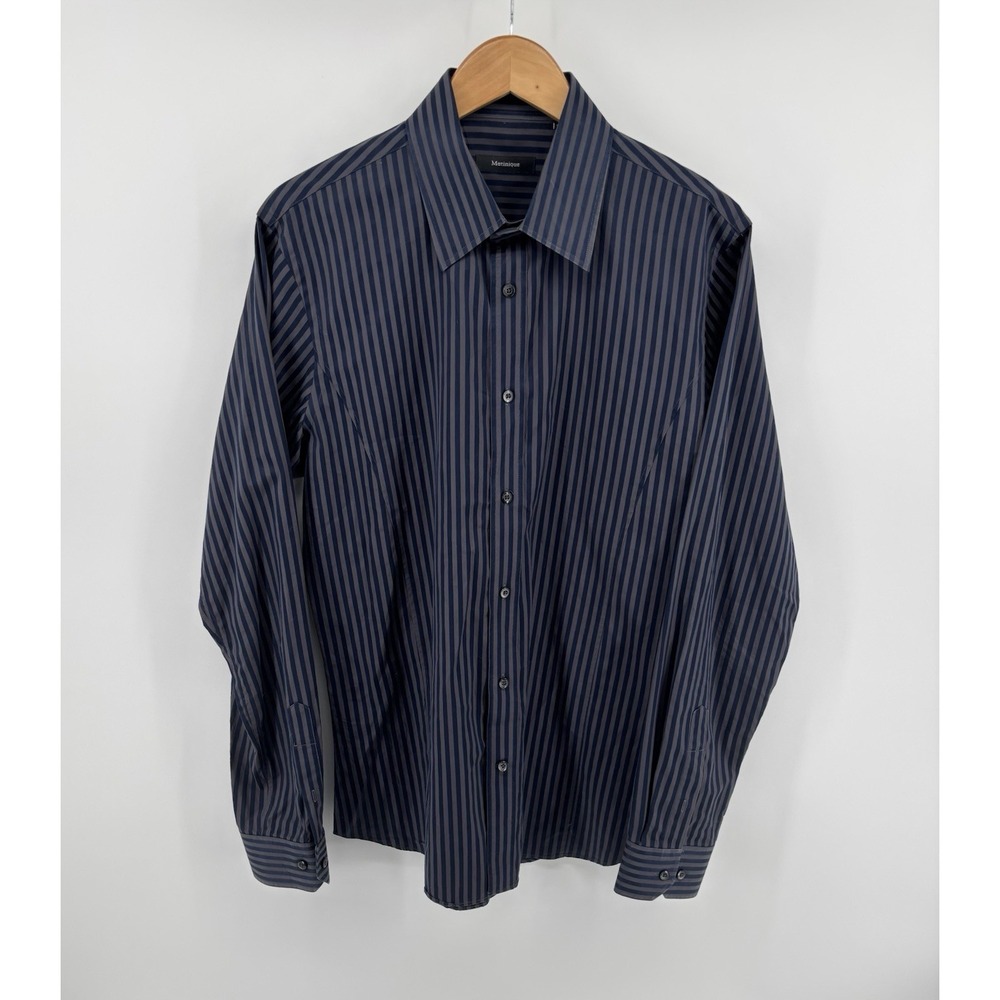 Matinique Corbin Striped Button Up Shirt Sz XL Preppy Dadcore Luxury
